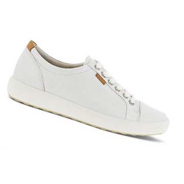 Women's Ecco Soft 7 Casual Shoes White | SG 68VRW